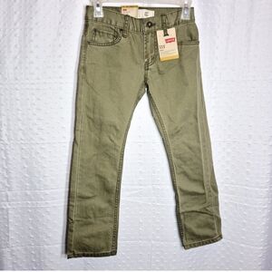 LEVI 511 NWT Slim Fit Kids Jeans Burnt Olive Size 8 reg/24x22